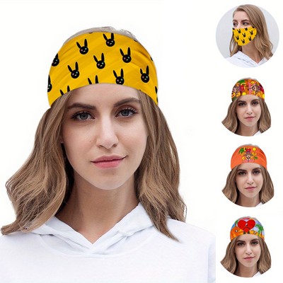 Sport Headwraps Elastic Wide Headband